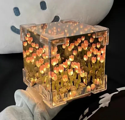 DIY Infinite Tulip Flower Cube Three-Dimensional